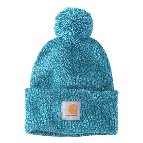 Carhartt Accessories Carhartt Lookout Beanie Pom Womens Blue